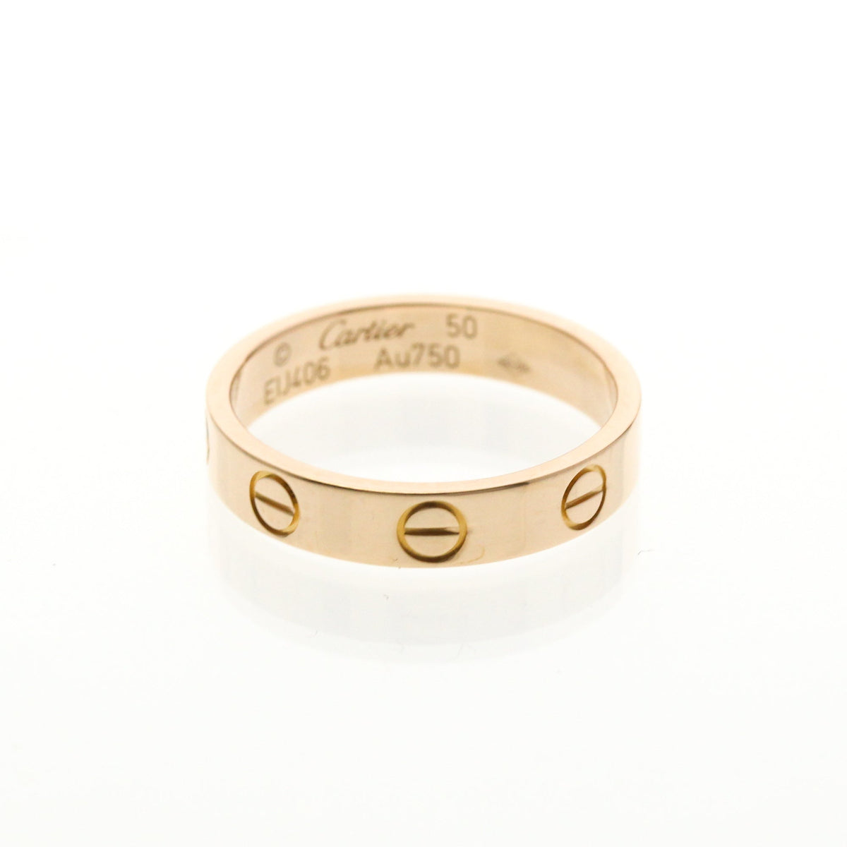PRE-OWNED Cartier Mini Love · Rose Gold Size 5.25