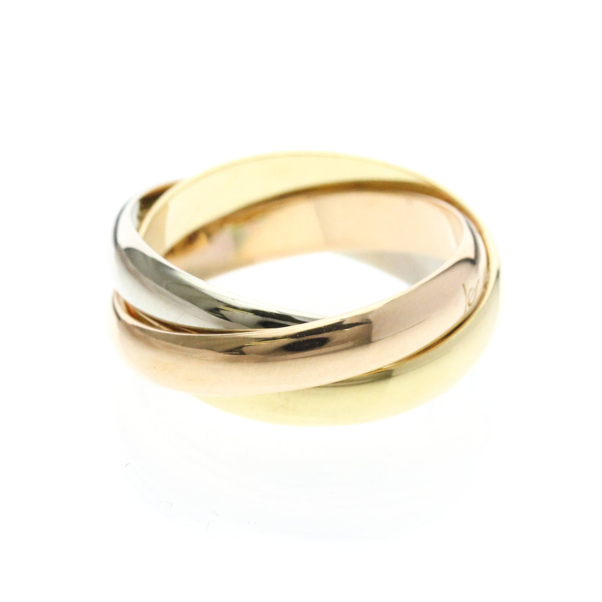 PRE-OWNED Cartier Trinity · Tri-Gold Size 6
