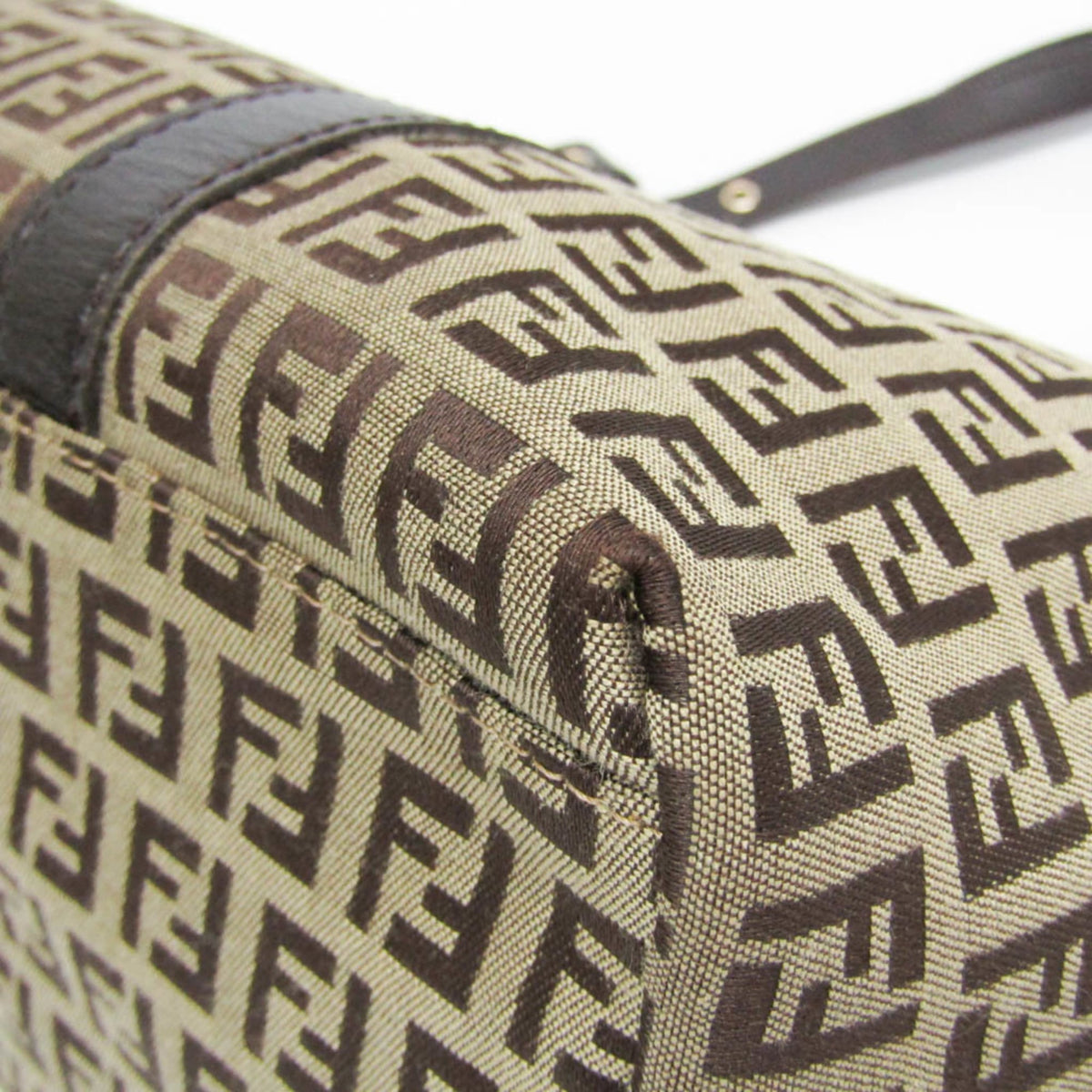 PRE-OWNED Fendi Zucchino · Canvas & Leather Tote