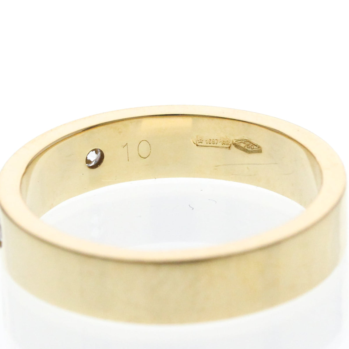 PRE-OWNED Gucci Icon · Diamond Band · 18K Yellow Gold Size 5.25