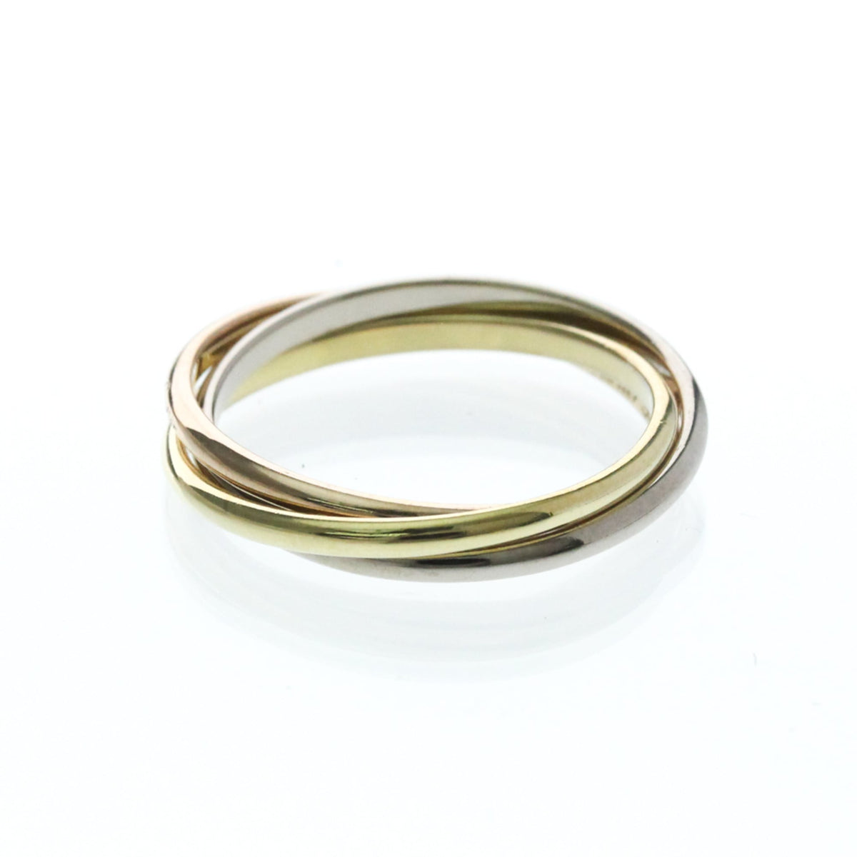 PRE-OWNED Cartier Trinity · Tri-Gold Size 5.25