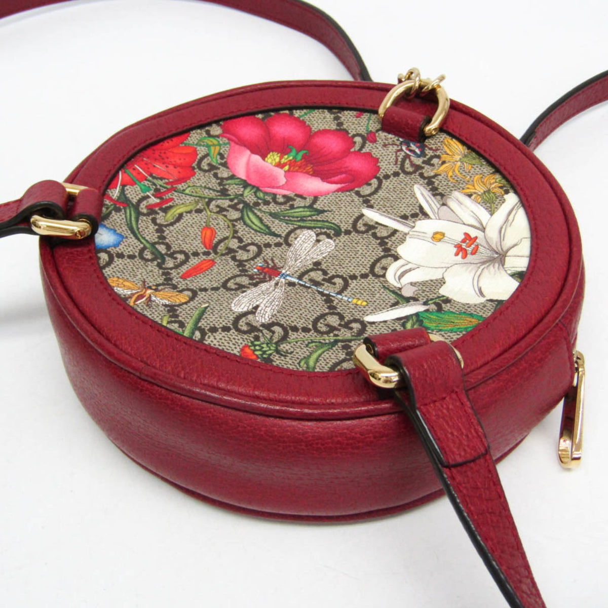 PRE-OWNED Gucci Ophidia GG Flora · Mini Backpack