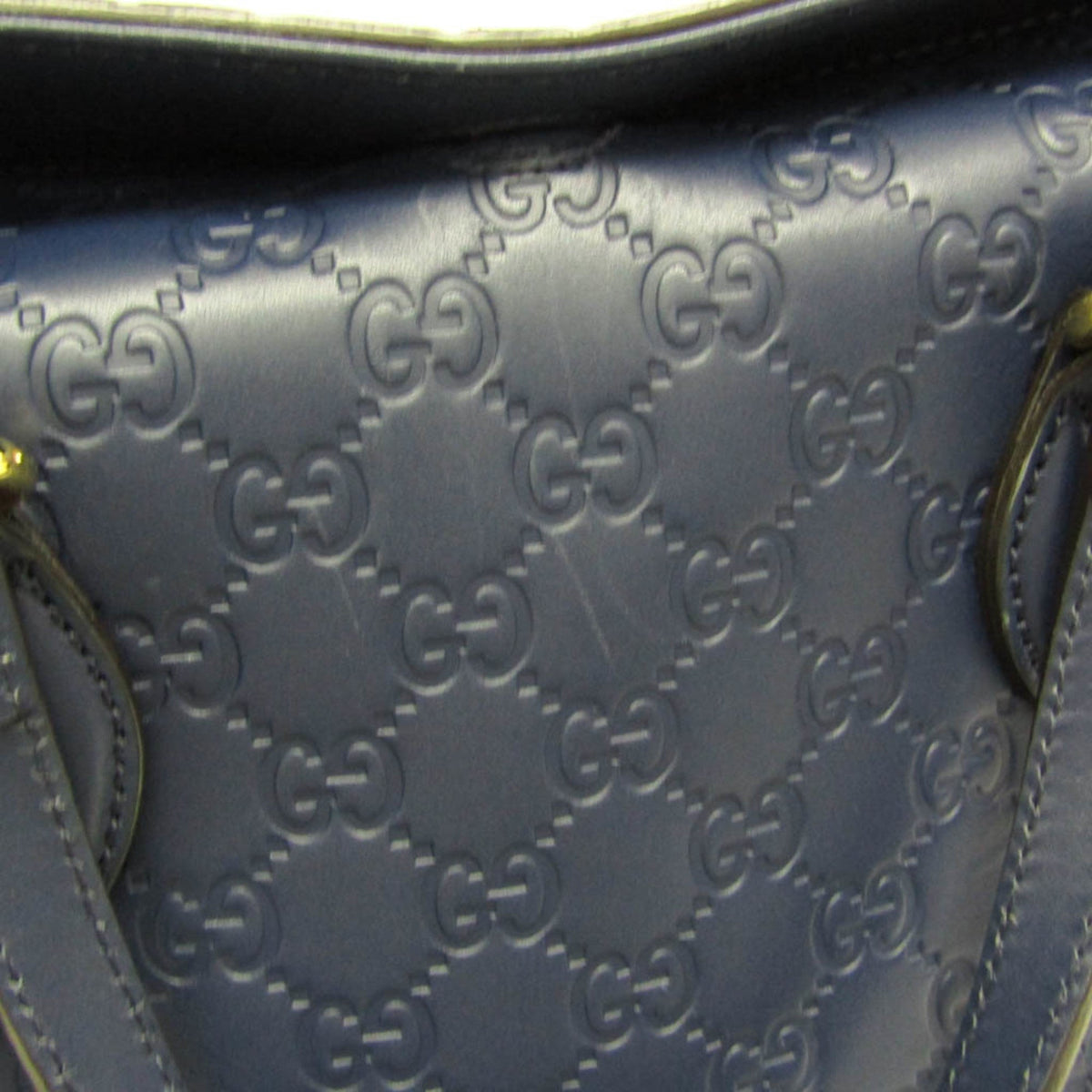 PRE-OWNED Gucci Guccissima · Calfskin · Gold Hardware