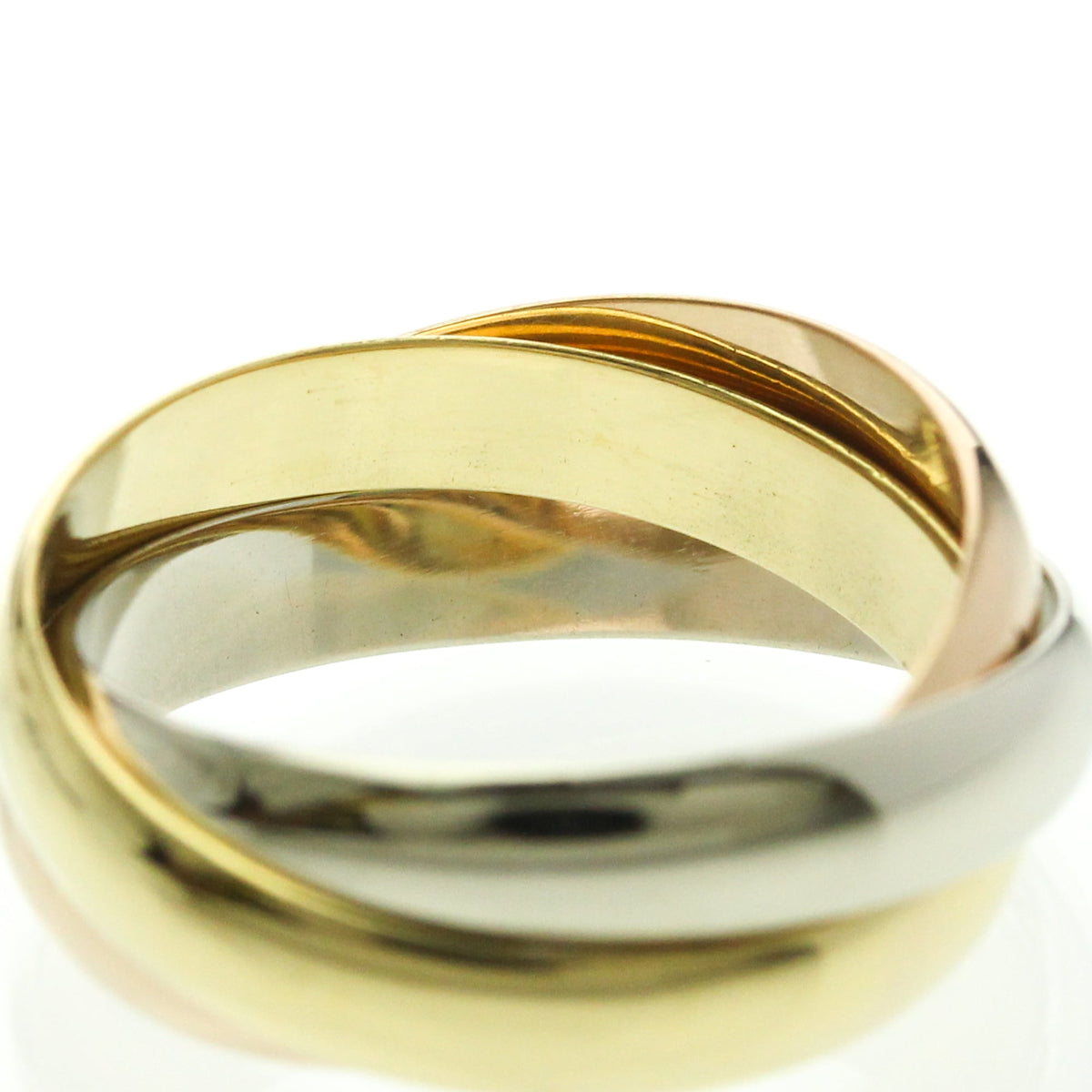 PRE-OWNED Cartier Trinity · Tri-Gold Size 5.75