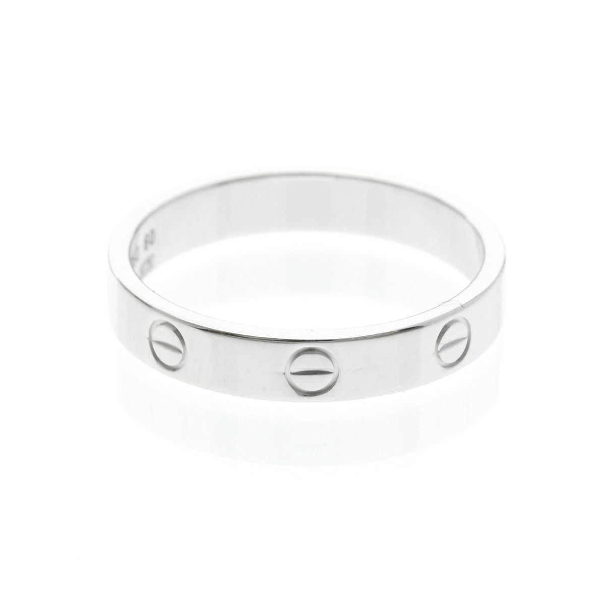PRE-OWNED Cartier Mini Love Ring · 18K White Gold