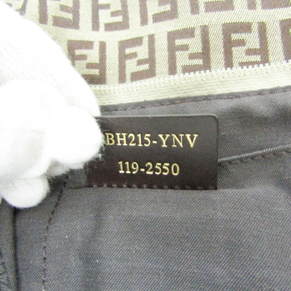 PRE-OWNED Fendi Zucchino · Canvas & Leather Tote