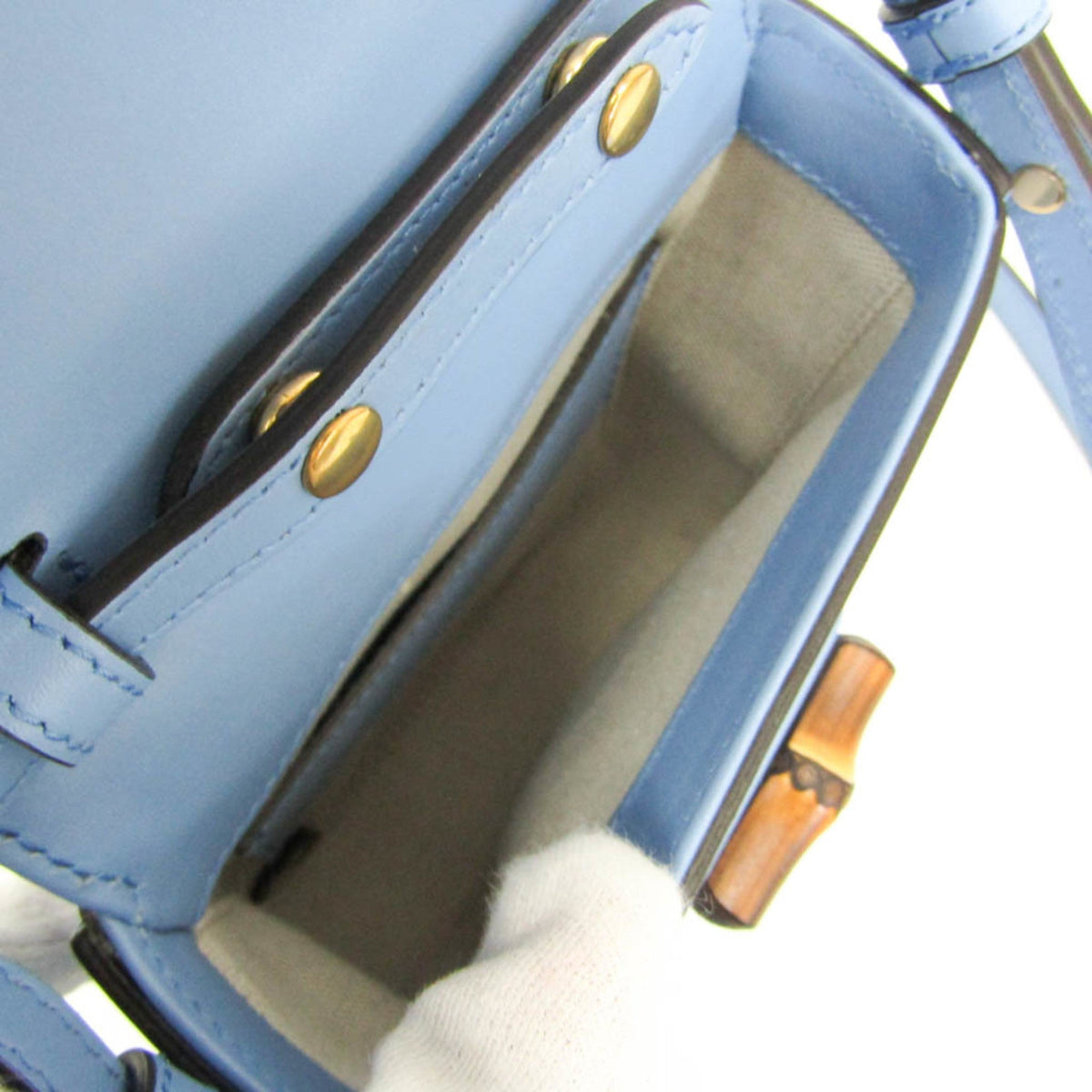 PRE-OWNED Gucci Bamboo · Leather