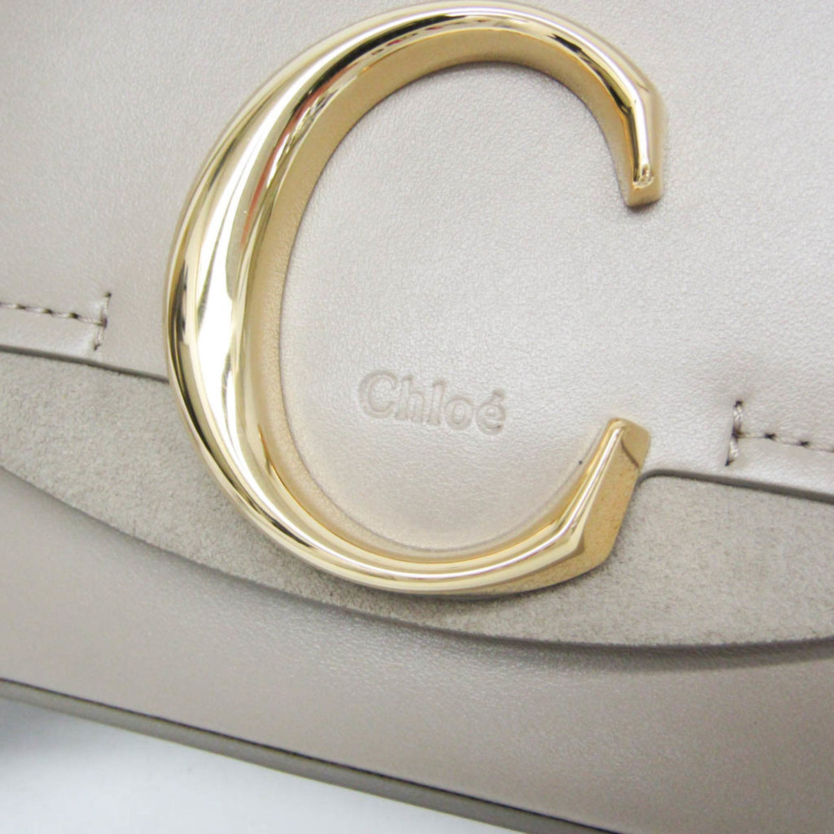 PRE-OWNED Chloé C Mini · Suede & Leather