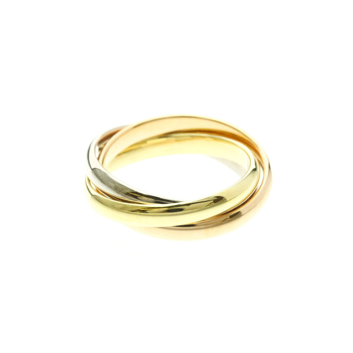 PRE-OWNED Cartier Trinity · Tri-Gold Size 4.5