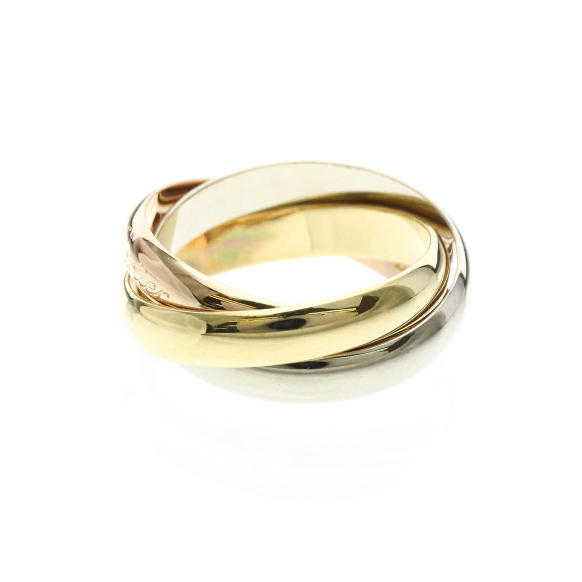 PRE-OWNED Cartier Trinity · Tri-Gold Size 6