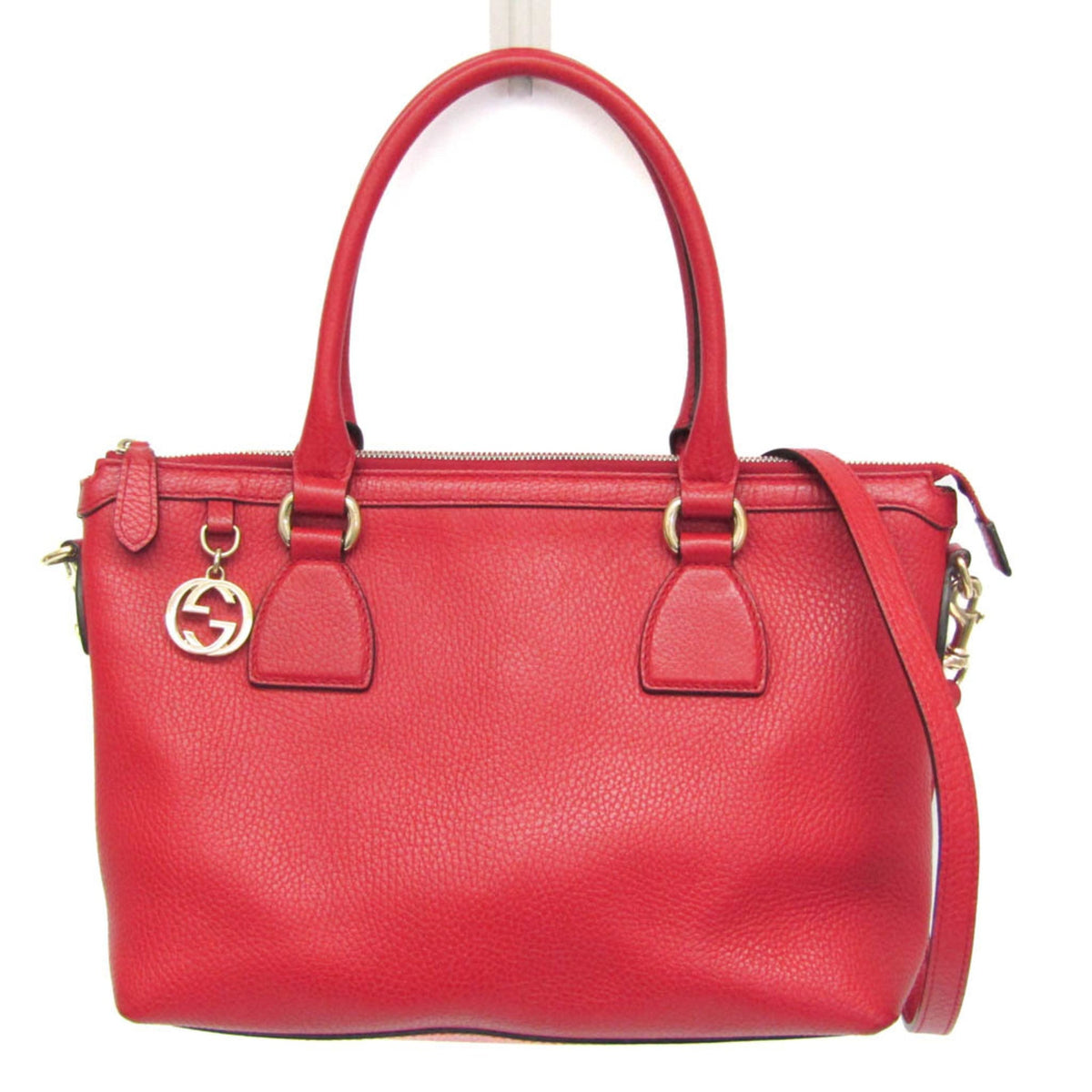 PRE-OWNED Gucci Interlocking G · Leather Handbag