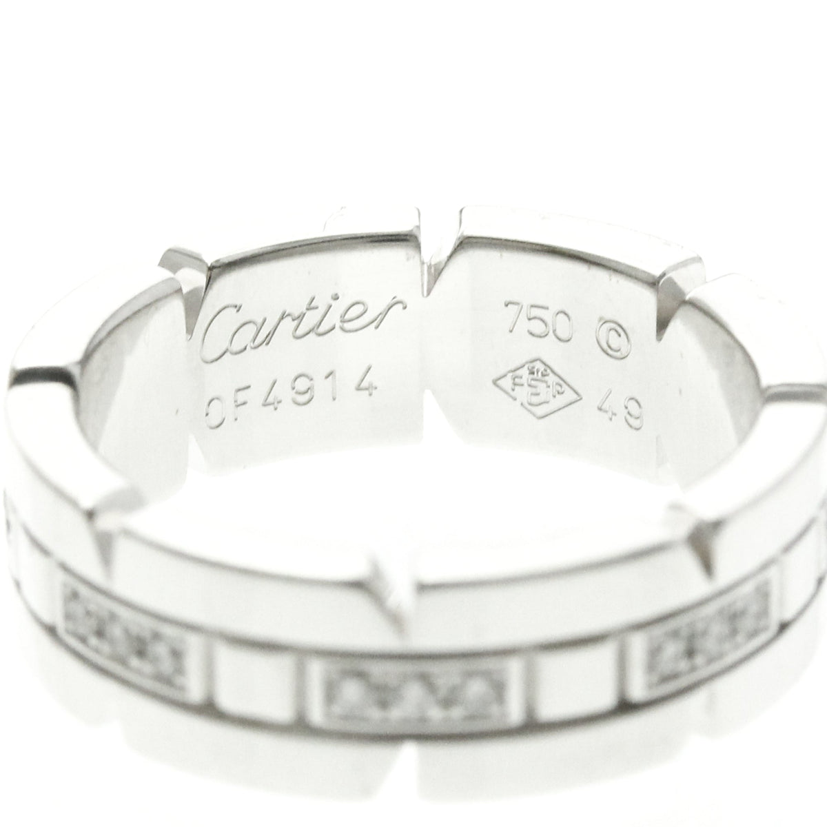 PRE-OWNED Cartier Tank Française · 18K White Gold · Diamond Size 4.75