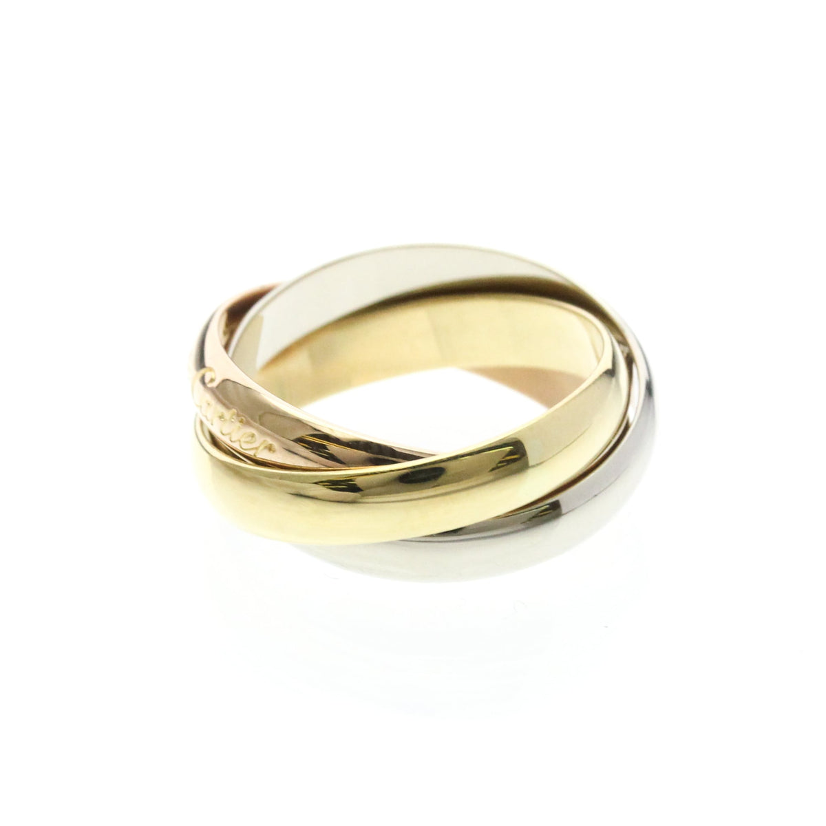 PRE-OWNED Cartier Trinity · Tri-Gold Size 5.75