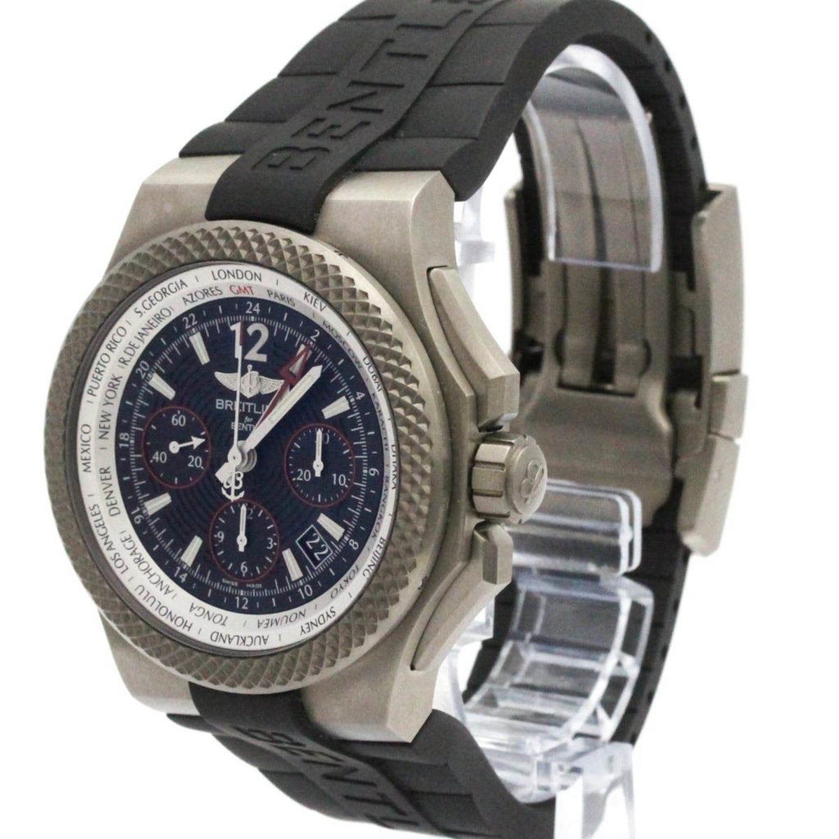 PRE-OWNED Breitling Bentley GMT · Light Body · Titanium