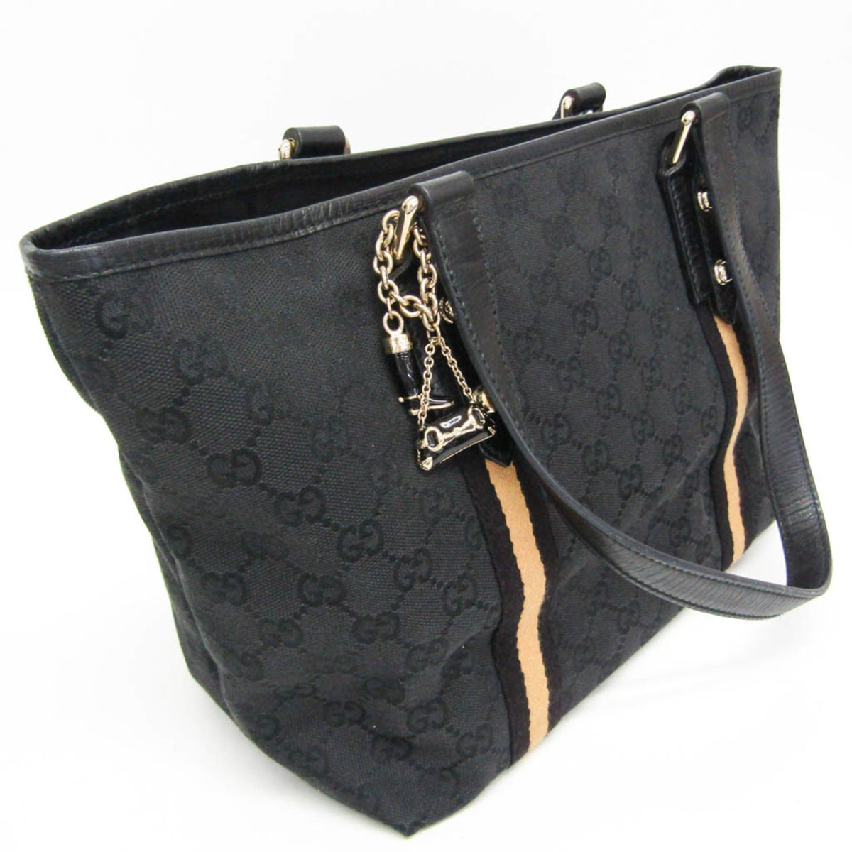 PRE-OWNED Gucci Sherry Line · GG Canvas Tote