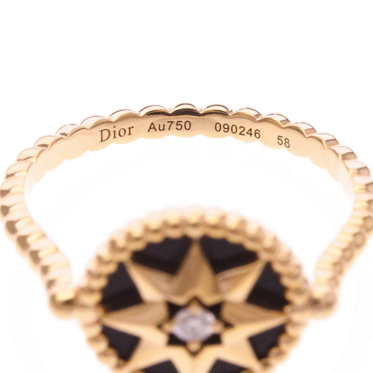 PRE-OWNED Christian Dior Rose des Vents · Rose Gold Size 8.25