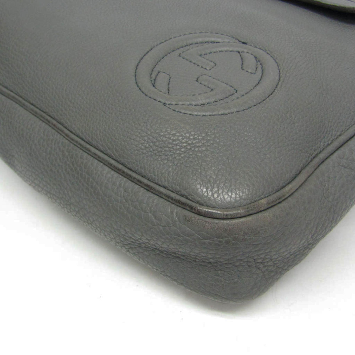 PRE-OWNED Gucci Interlocking G · Leather Briefcase