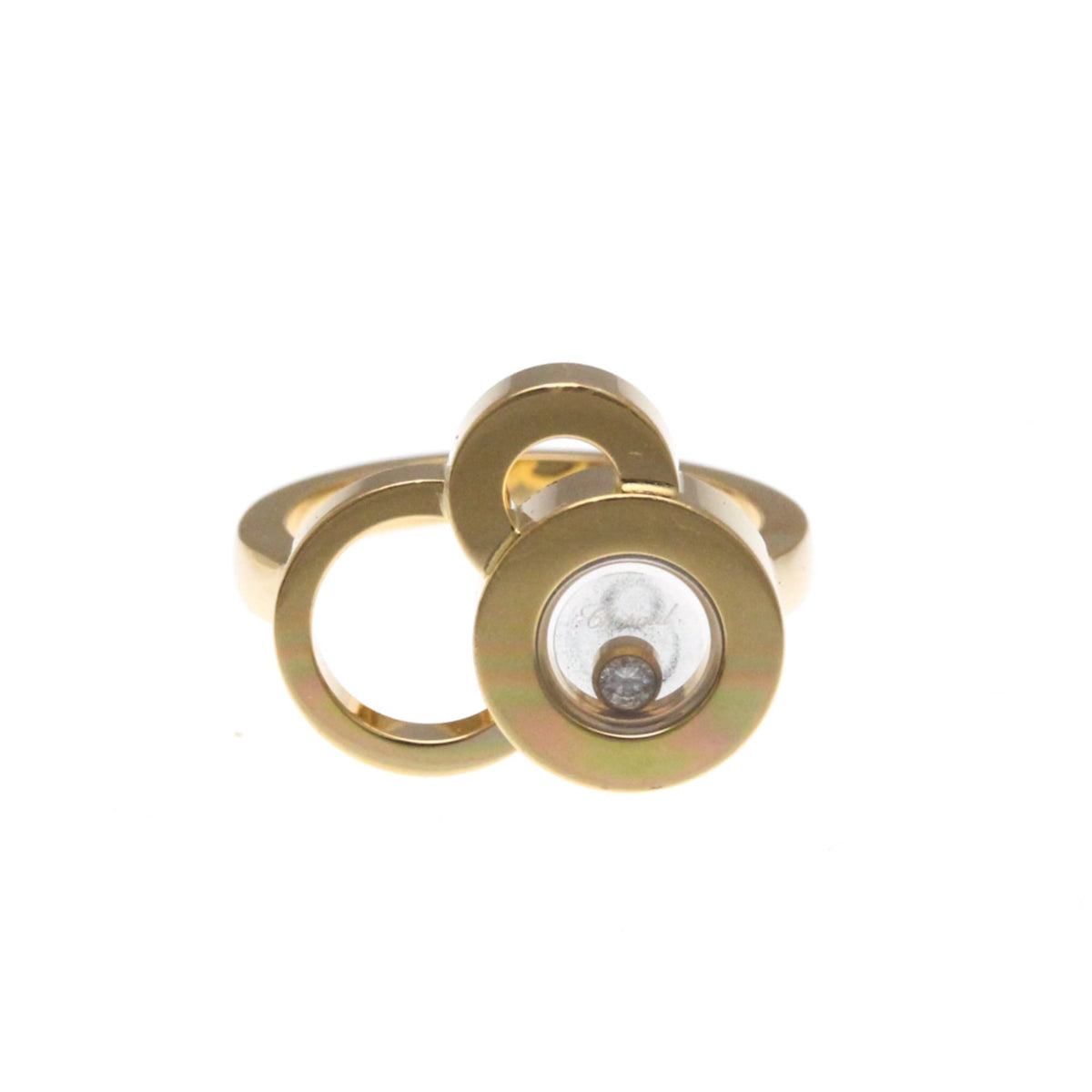 PRE-OWNED Chopard Happy Diamond · Rose Gold Size 5