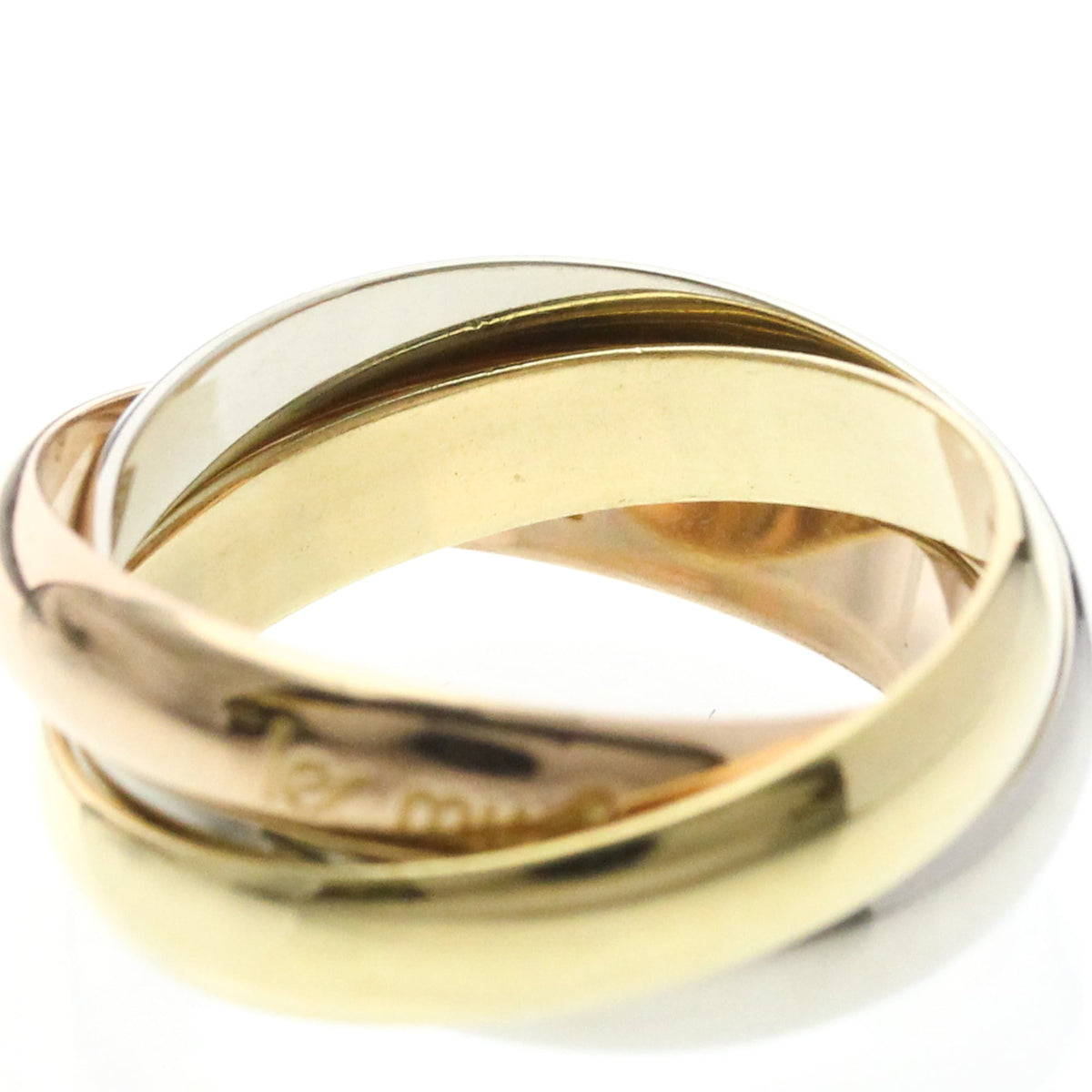 PRE-OWNED Cartier Trinity · Tri-Gold Size 5.75