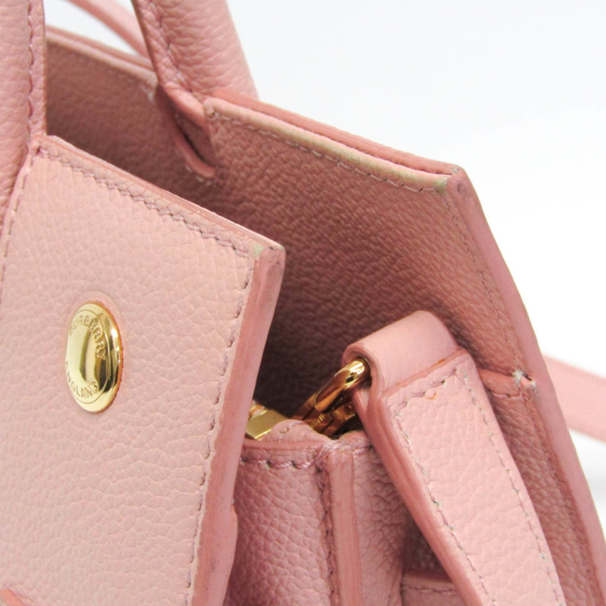 PRE-OWNED Burberry Title · Leather Shoulder Bag