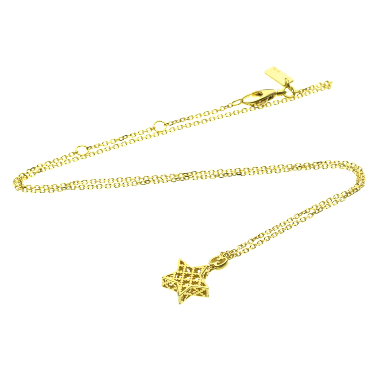 PRE-OWNED Gucci Diamantissima Star · 18K Yellow Gold