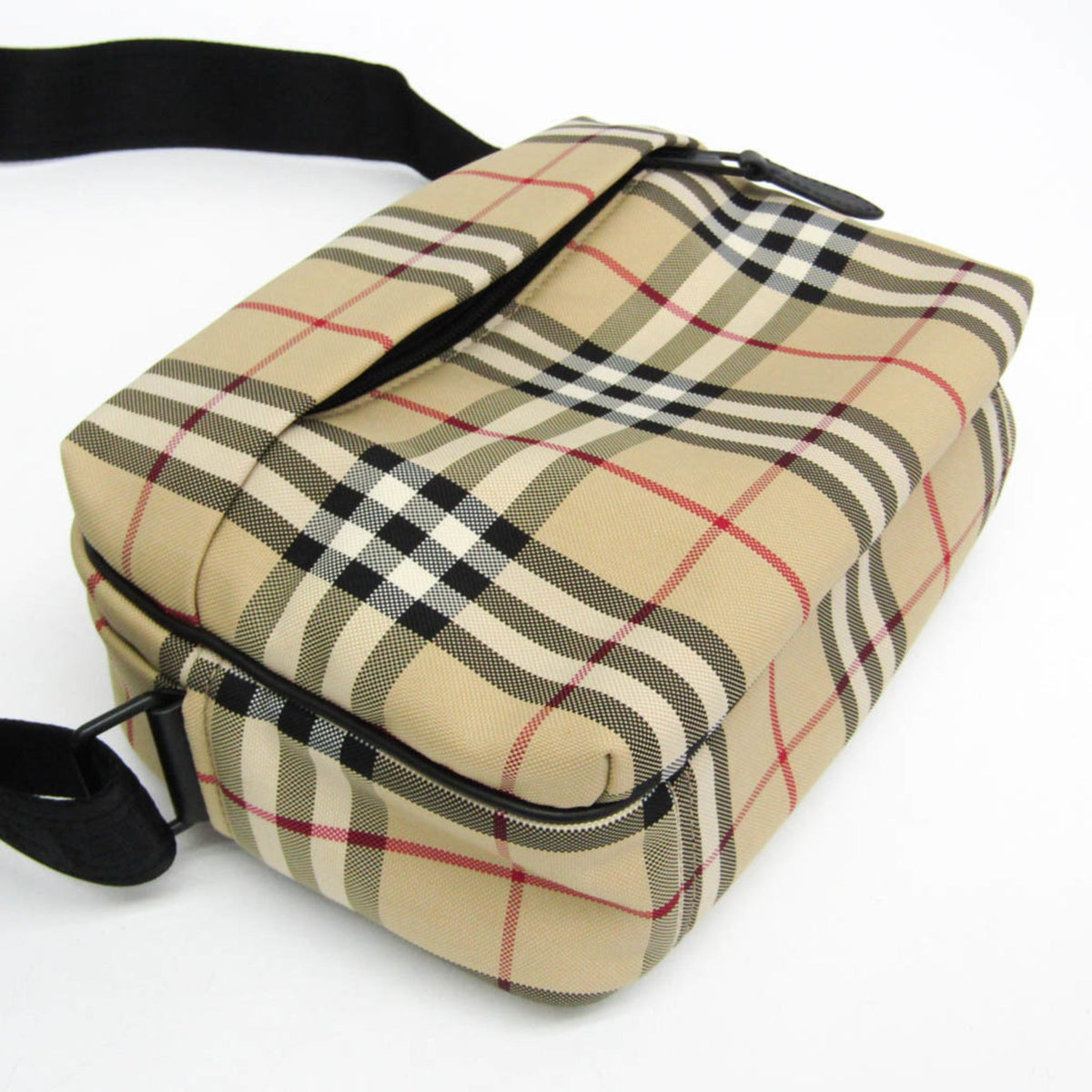 PRE-OWNED Burberry Paddy · Check Nylon Crossbody