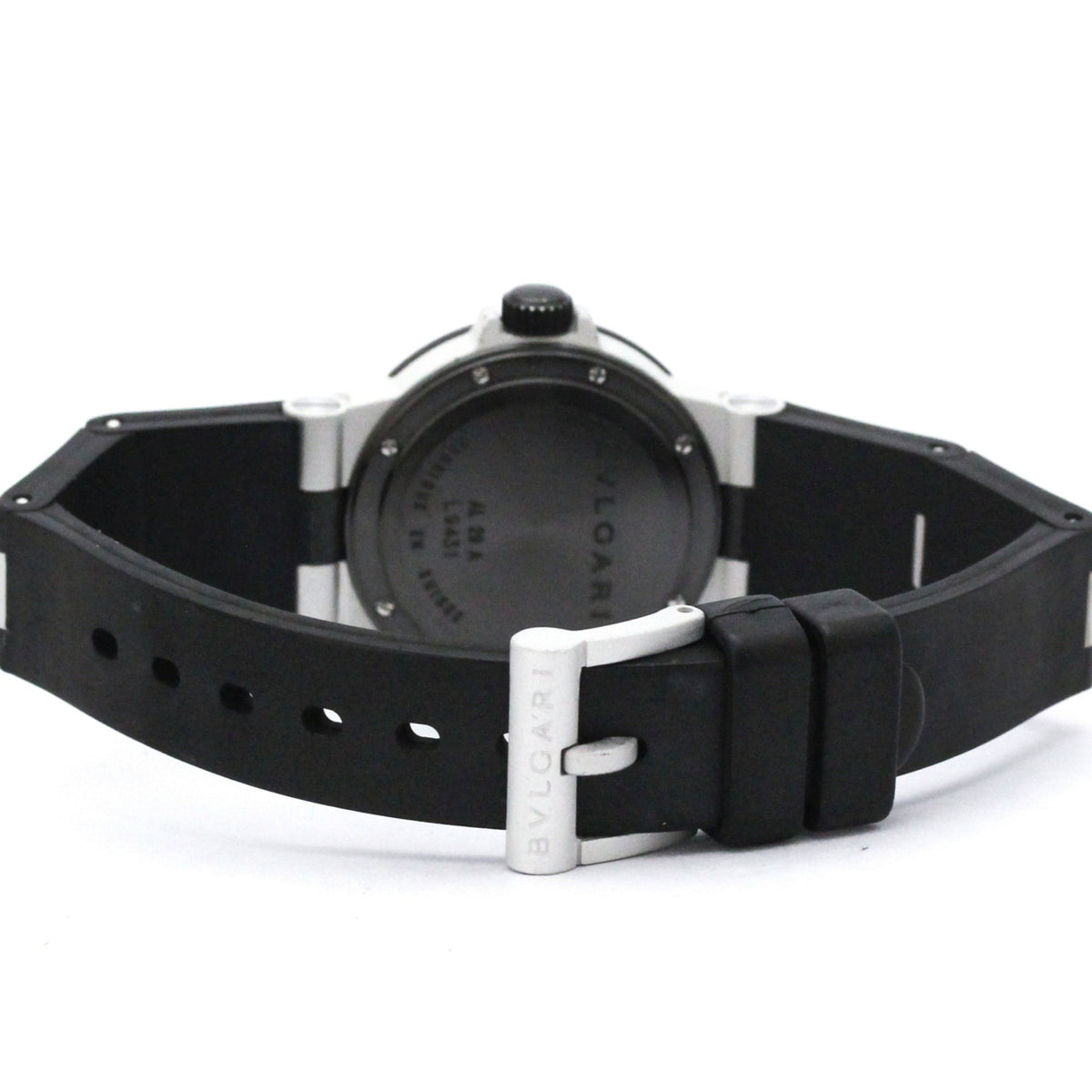 PRE-OWNED Bvlgari Aluminium · Rubber Strap