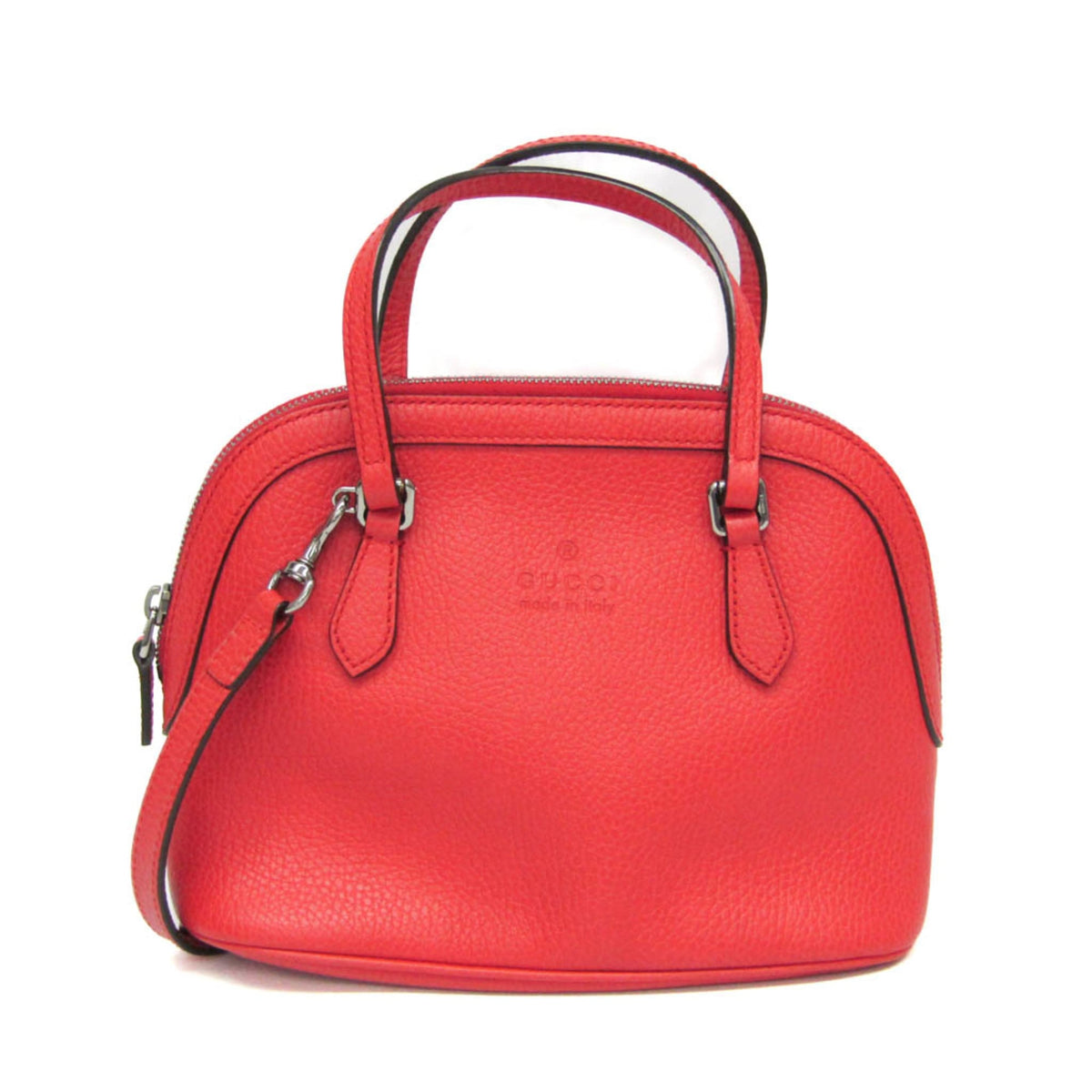 PRE-OWNED Gucci · Leather Shoulder Bag · Zipper