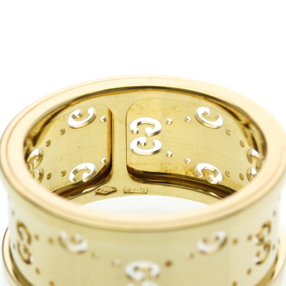 PRE-OWNED Gucci Icon Twirl · 18K Yellow Gold Size 6.75