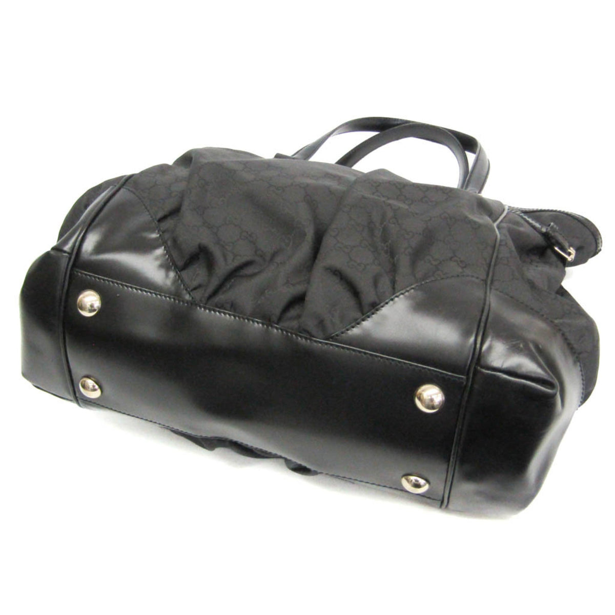 PRE-OWNED Gucci · Nylon & Leather Tote