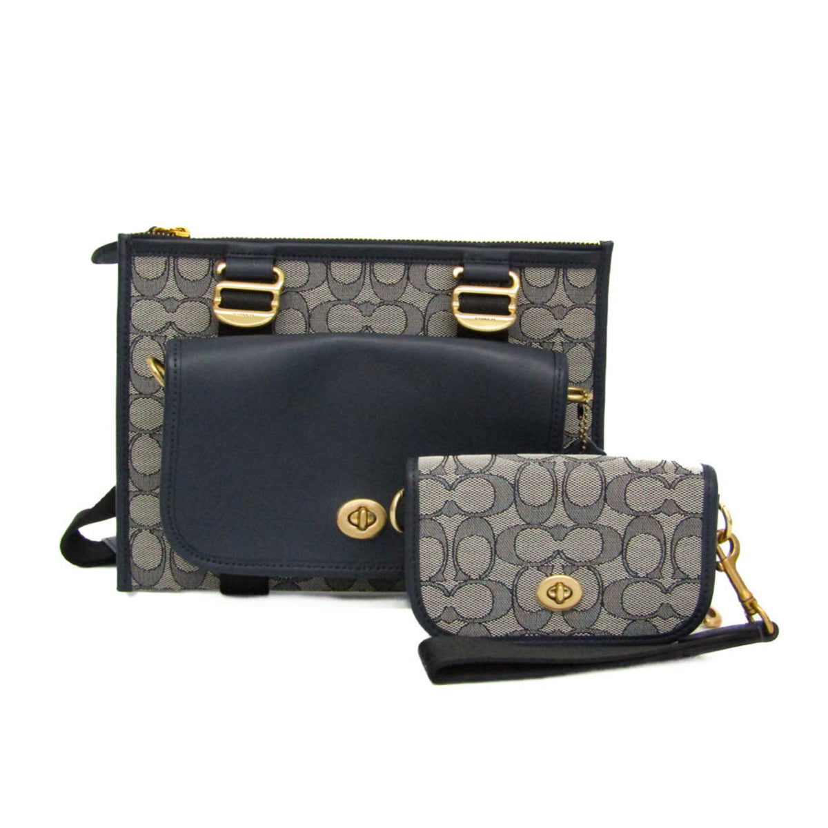 PRE-OWNED Coach Signature · Canvas Shoulder Bag