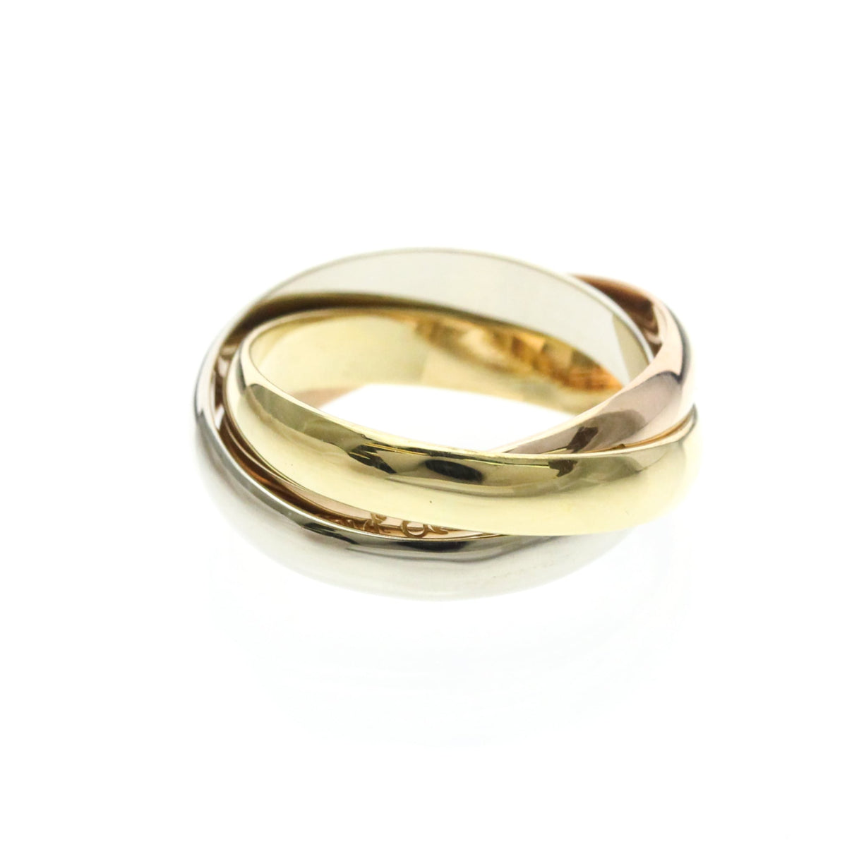PRE-OWNED Cartier Trinity · Tri-Gold Size 6