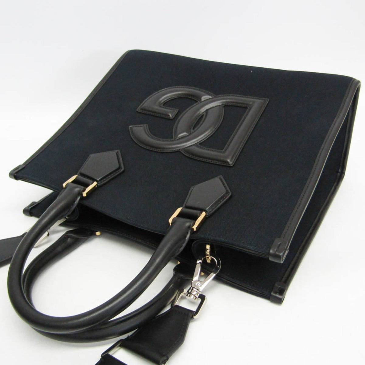 PRE-OWNED Dolce & Gabbana DG Logo · Canvas & Leather