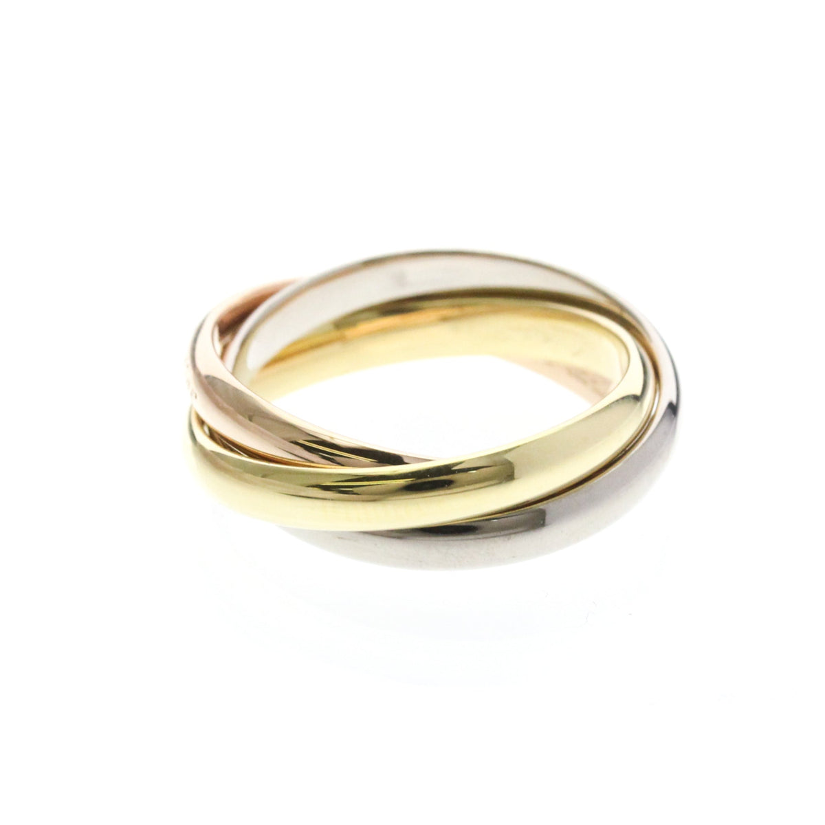 PRE-OWNED Cartier Trinity · Tri-Gold Size 8.75