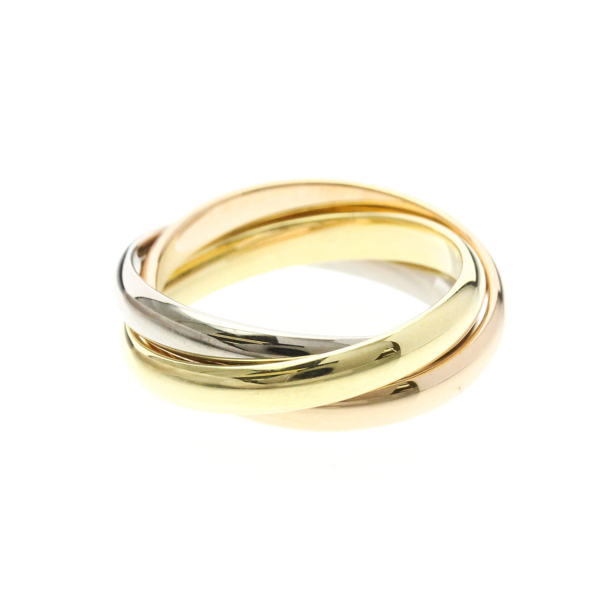 PRE-OWNED Cartier Trinity · Three Gold Size 7.5