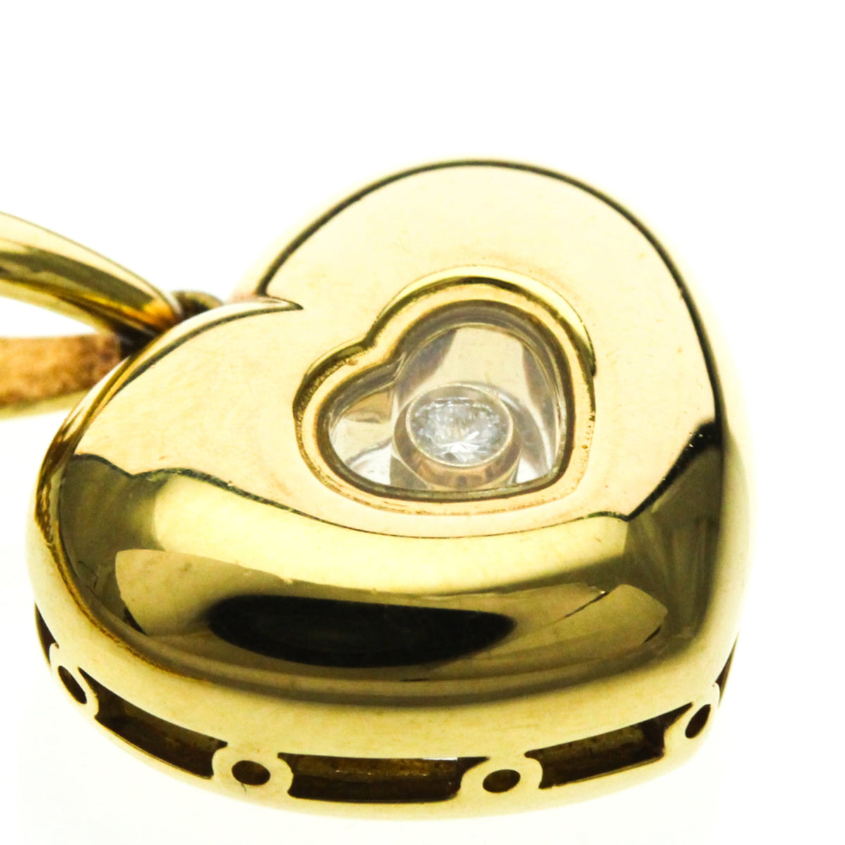 PRE-OWNED Chopard Happy Diamonds Heart · 18K Yellow Gold