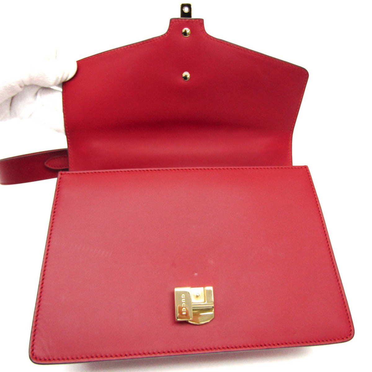 PRE-OWNED Gucci Sylvie · Leather Shoulder Bag