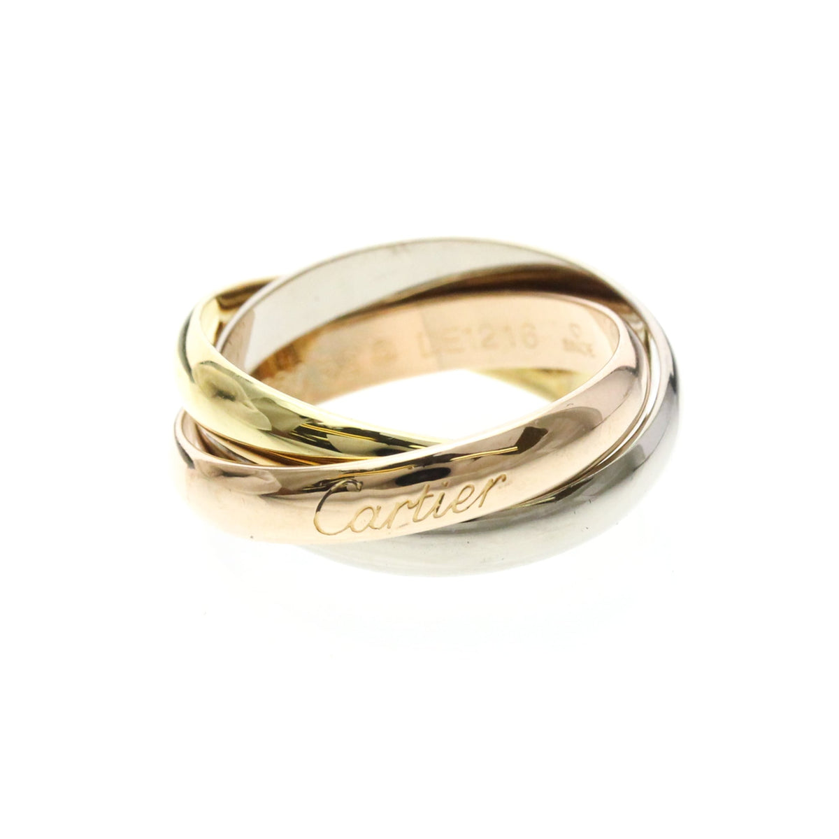 PRE-OWNED Cartier Trinity · Three Gold Size 6.25