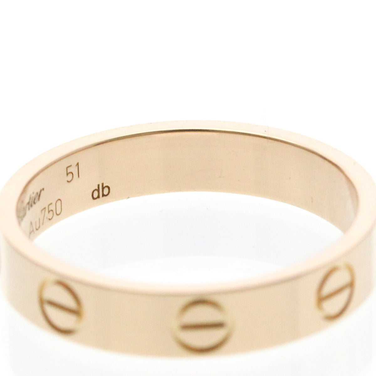 PRE-OWNED Cartier Mini Love · Rose Gold Size 5.75