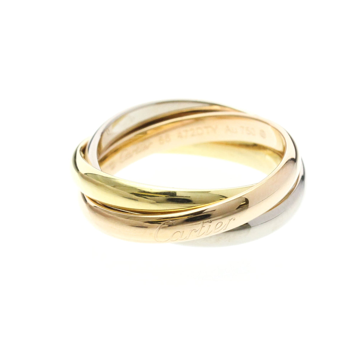 PRE-OWNED Cartier Trinity · Three Gold Size 7.5