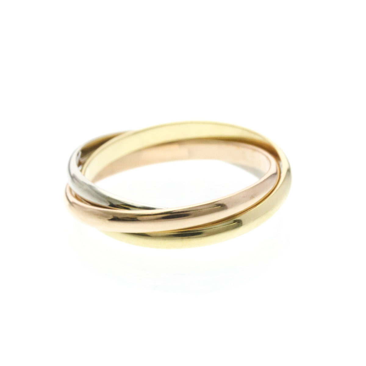 PRE-OWNED Cartier Trinity · Tri-Gold Size 5.75