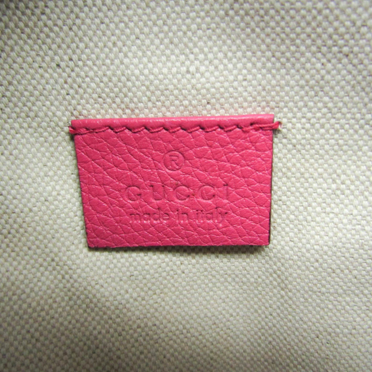PRE-OWNED Gucci Logo Print · Leather Belt Bag