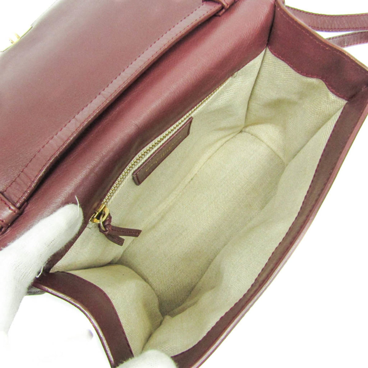PRE-OWNED Balenciaga · Leather Shoulder Bag · Bordeaux