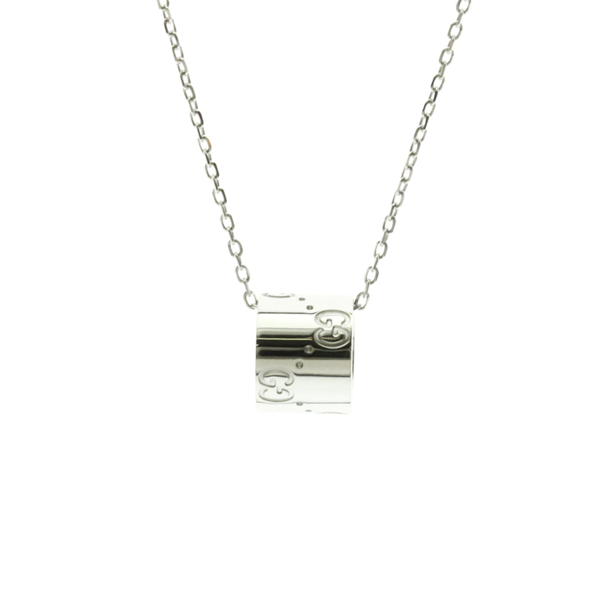 PRE-OWNED Gucci Icon · 18K White Gold