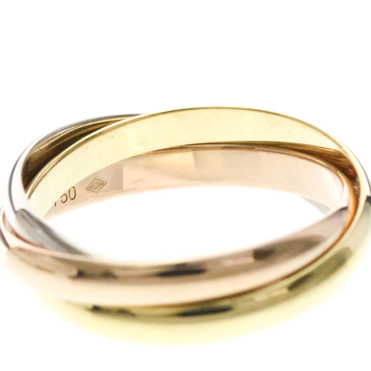 PRE-OWNED Cartier Trinity · Tri-Gold Size 7.5
