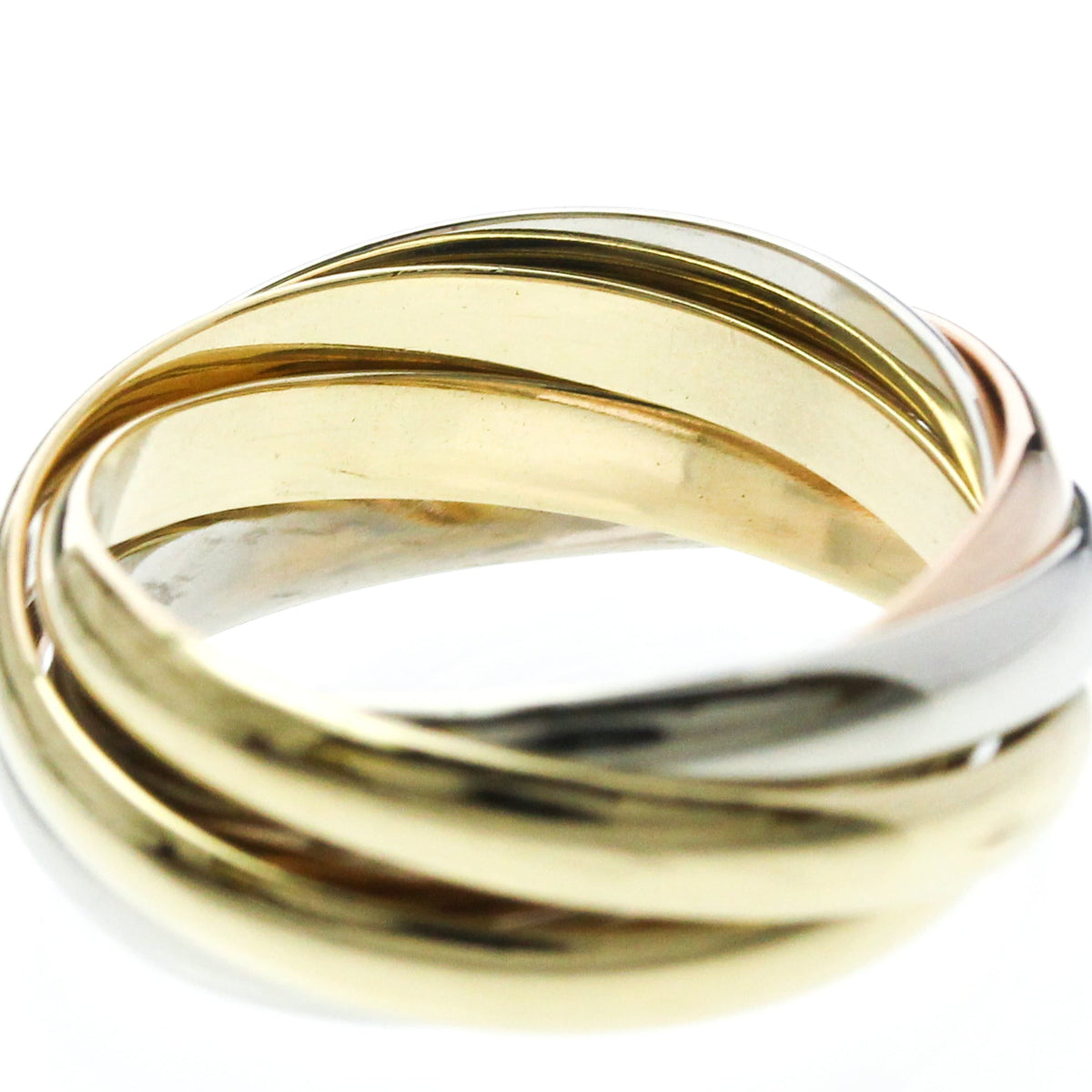 PRE-OWNED Cartier Trinity · Tri-Gold Size 6