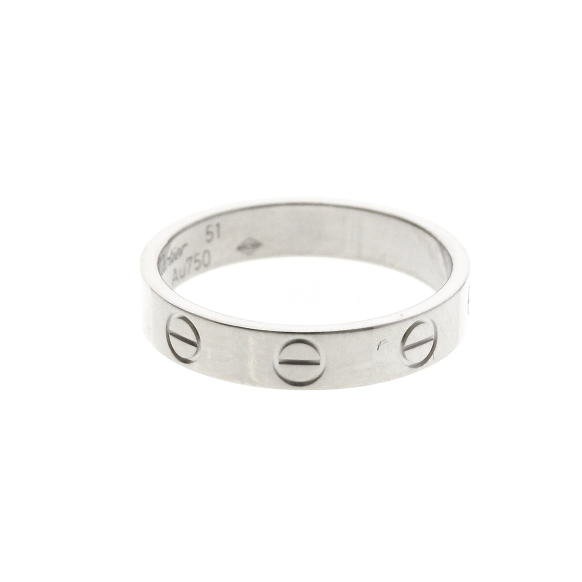 PRE-OWNED Cartier Mini Love · 18K White Gold