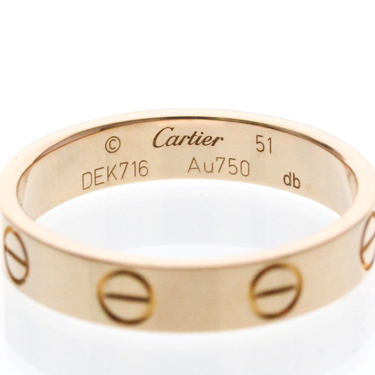 PRE-OWNED Cartier Mini Love · Rose Gold Size 5.75