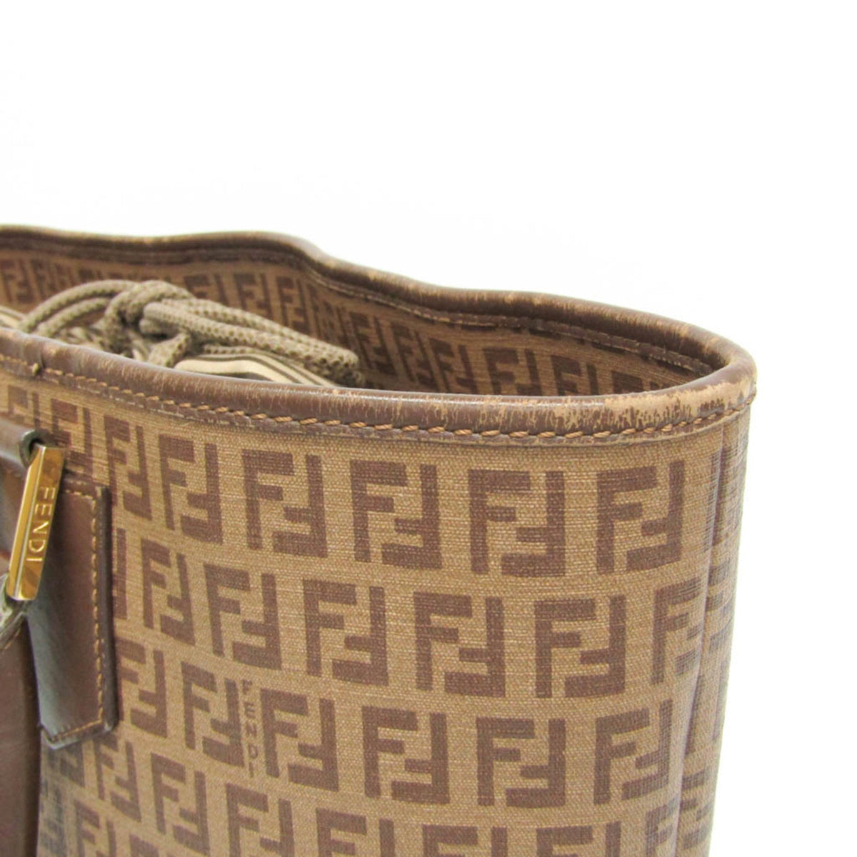 PRE-OWNED Fendi Zucchino · Coated Canvas Tote