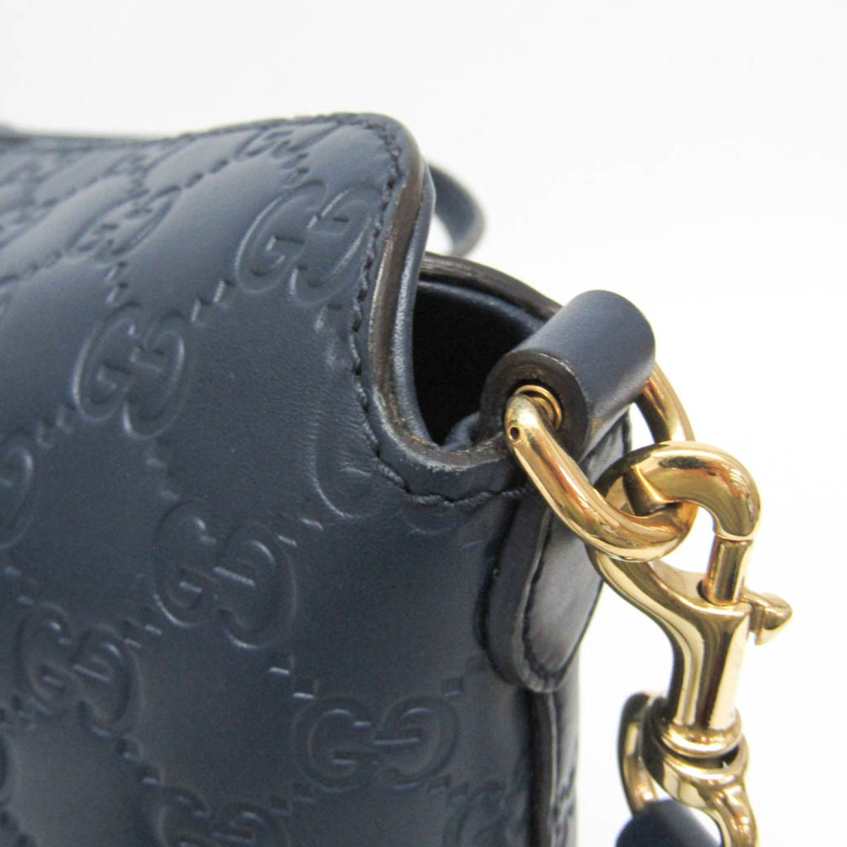 PRE-OWNED Gucci Guccissima · Calfskin · Gold Hardware